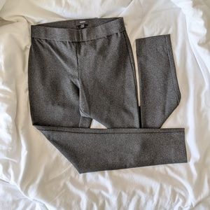 Theory Charcoal Gray Abdelle Knit Twill Legging